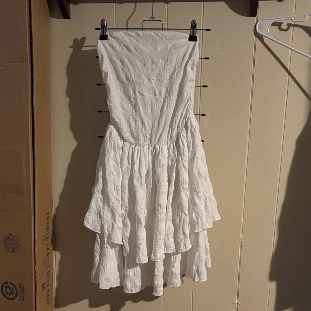 SHEIN White Strapless Dress